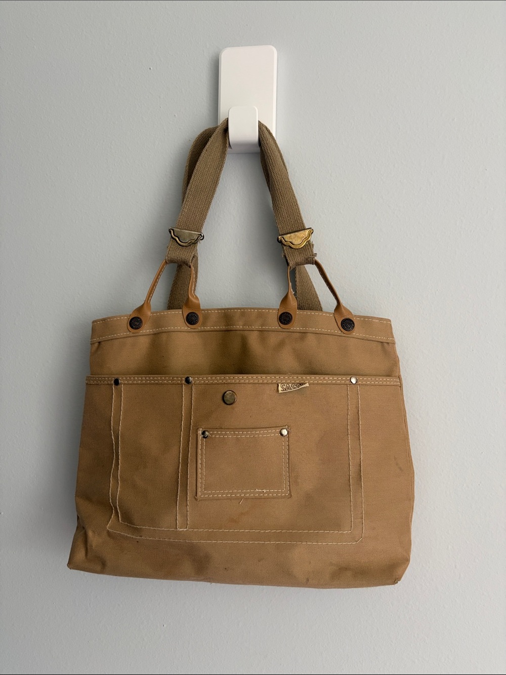 Canvas Tote Bag in Tan - Casual Everyday Carry